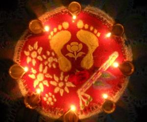 Rangoli: krishna jeyanthi