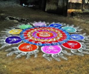 Rangoli: happy pongal