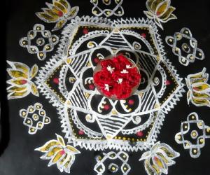 Rangoli: pooja kolam 4