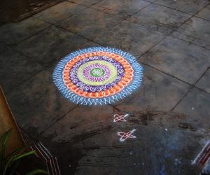 Rangoli: navaratri 1