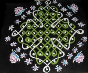 Rangoli: small sikku