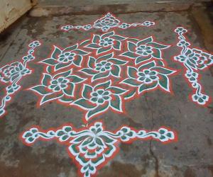 Rangoli: Republic day kolam