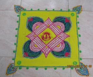 Rangoli: karthikai rangoli