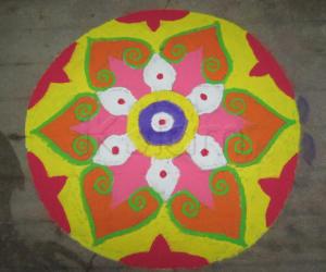 Rangoli: margazhi kolam