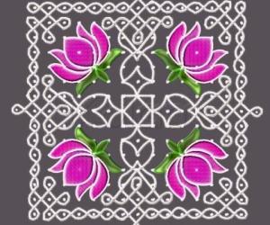 Rangoli: friendship day kolam