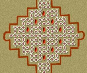 Rangoli: solution to Rajam's incomplete kolam