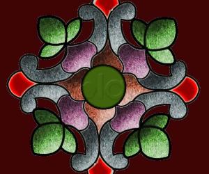 Rangoli: copy cat kolam
