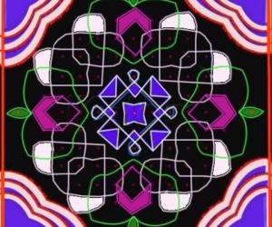 Rangoli: dotted kolam
