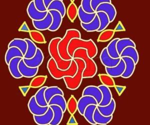 Rangoli: dotted kolam