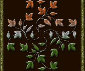 Rangoli: foliage kolam