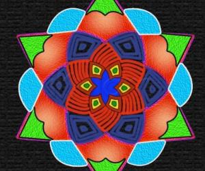 Rangoli: free hand design