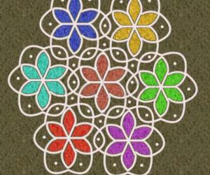 Rangoli: free hand design