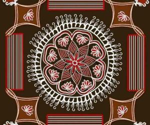 Rangoli: lakshmi's kolam