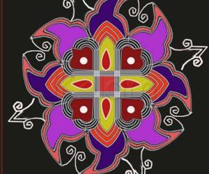 Rangoli: friday kolam