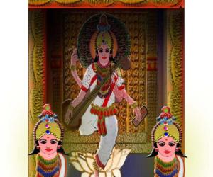saraswathi kolam