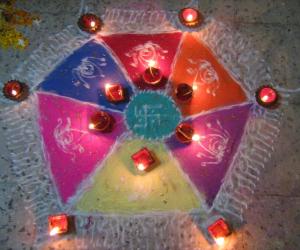 Diwali large rangoli 2011 