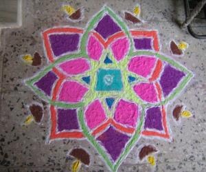 Rangoli: Karthikai rangoli