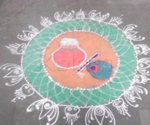 Rangoli: Janmashtami rangoli 2012