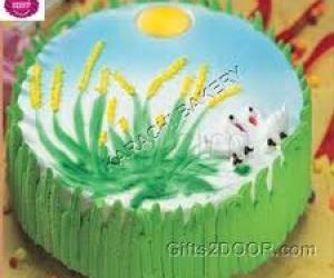 Rangoli: `Cake for our darling lax and rani's daugheter ammu 