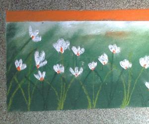 Free hand rangoli -2