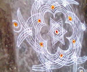 Rangoli: free hand 
