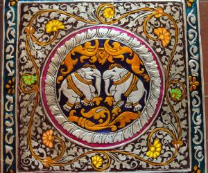 Rangoli: Kinnal art work