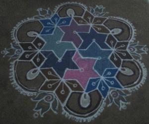 Rangoli: pongal kolam