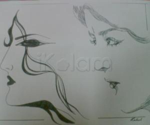 Rangoli: Two Ladies