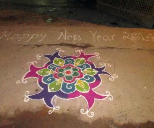 Rangoli: my new year rangoli