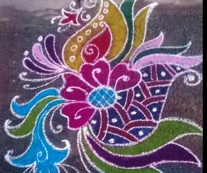Rangoli: freehand
