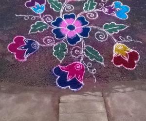 Rangoli: freehand