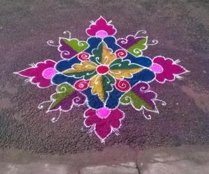 Rangoli: freehand