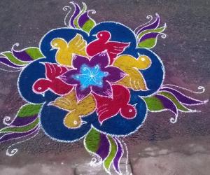 Rangoli: freehand