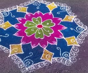 Rangoli: freehand