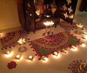 Rangoli: Rangoli for Karthigai festival
