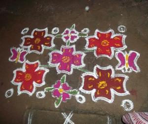 Rangoli: new year kolam - neighbour