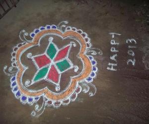 Rangoli: new year kolam