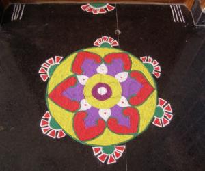 colourful rangoli