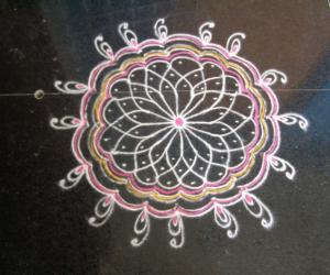 new floor kolam