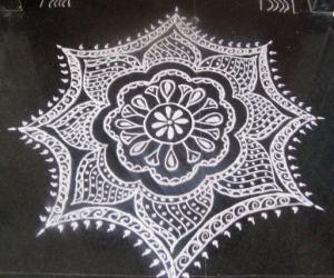 Rangoli: free hand