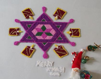 Rangoli: Merry X'Mas 2014