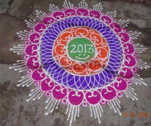 Rangoli: Happy New Year friendz:)