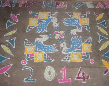 Rangoli: HAPPY NEW YEAR 2014