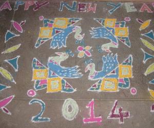 Rangoli: HAPPY NEW YEAR 2014