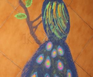 Rangoli: National bird day