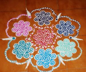 Rangoli: Panguni uthiram kolam