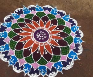 Rangoli: Simple rangoli
