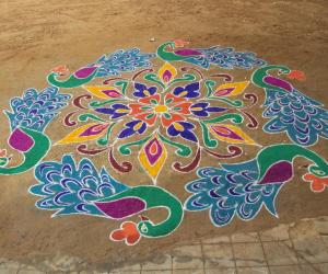 PEACOCK RANGOLI