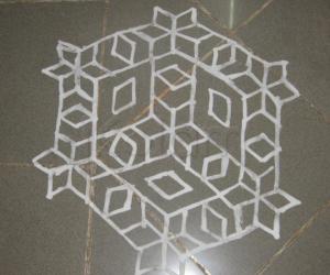 Rangoli: Dotted kolam