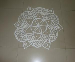Daily flat kolam